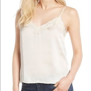 Bp. Lace trim satin camisole